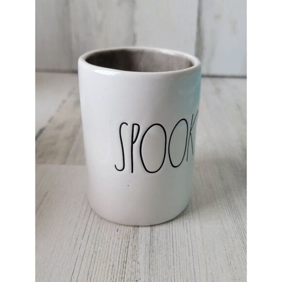 Rae Dunn spooky candle AS IS white Halloween home decor - Picture 2 of 7